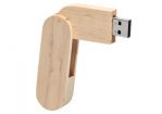 Round Wood Swivel USB 01 Drive