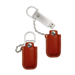 Leather Pocket Custom USB Drive