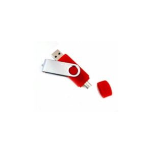 red swivel custom usb flash key