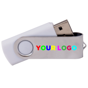 Swivel-White-body-Silver-shell-v3 Branded USB