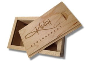 Wood Crate for usb promotional drives