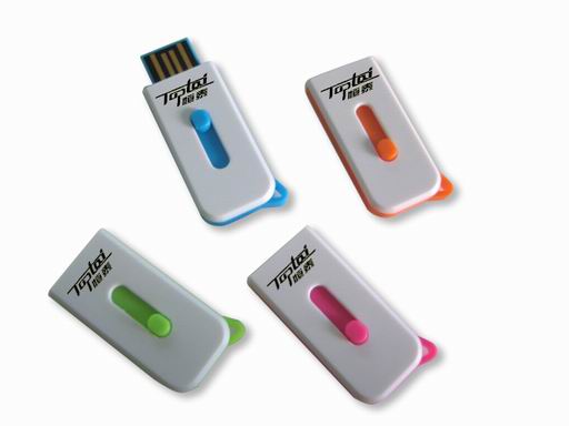 Mini Flat Slide custom USB Drive
