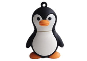 Penguin USB Drive printed logo