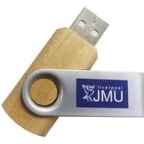 Wood Twister promotional USB Drive