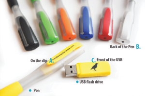Fresh Pen custom logo USB Drive